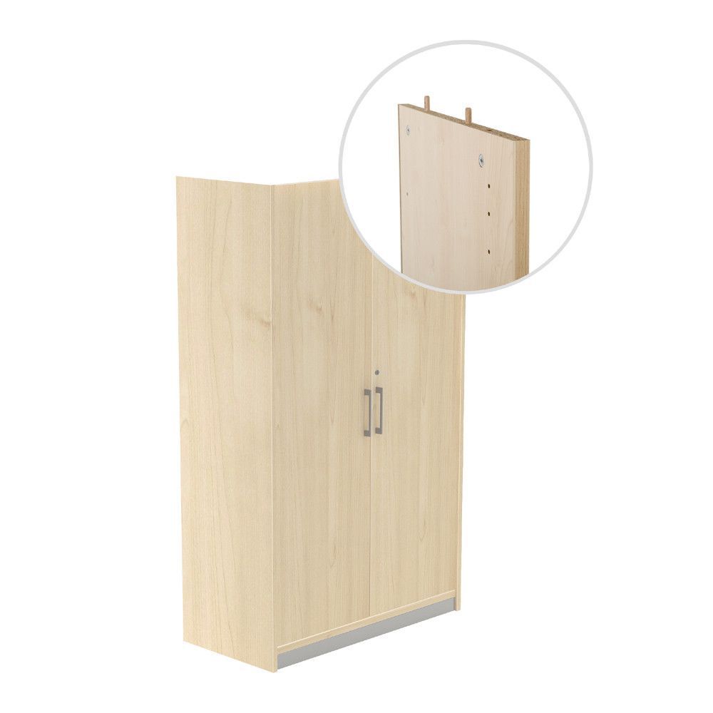 Kit Store 156 x 90 x 45 Estructura Haya/Puertas Haya Sin Tapa