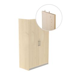 Kit Store 156 x 90 x 45 Estructura Haya/Puertas Haya Sin Tapa