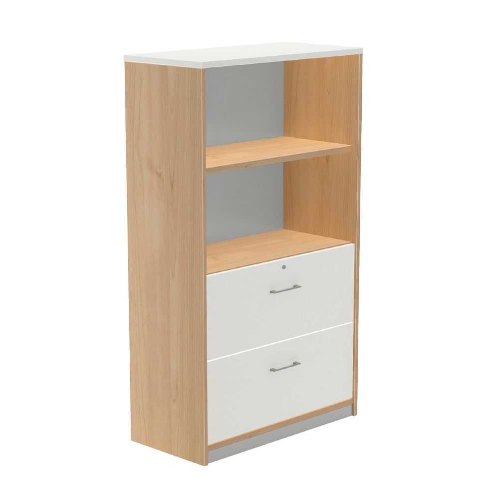 Kit Store 156 x 90 x 45 Estructura Roble/Frontales Blanco