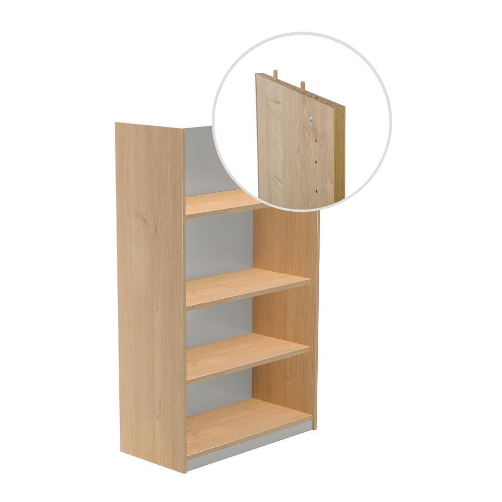 Kit Store 156 x 90 x 45 Estructura Roble Sin Tapa