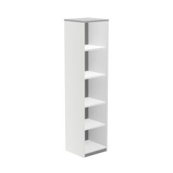Kit Store 195 x 45 x 45 Estructura Blanca/Tapa Gris