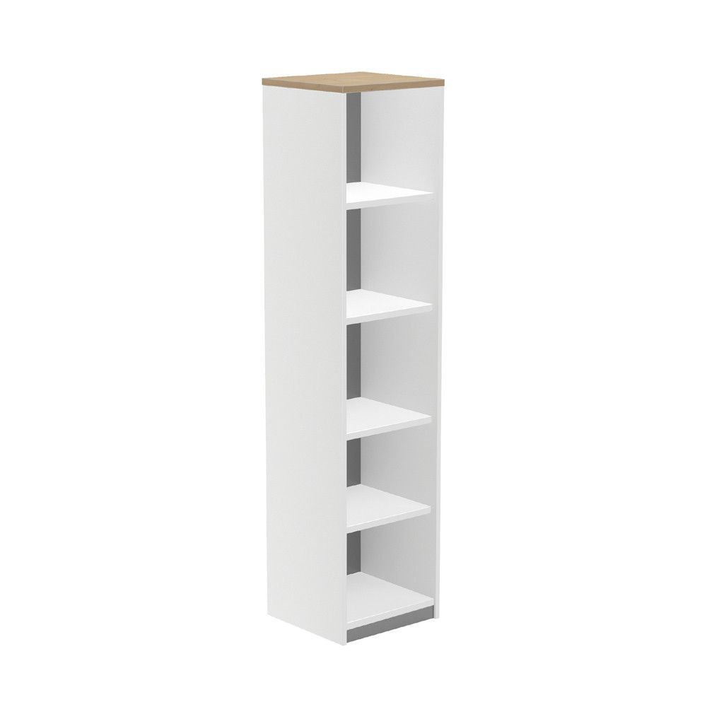 Kit Store 195 x 45 x 45 Estructura Blanca/Tapa Roble