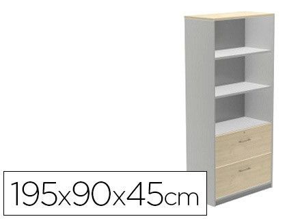 Kit Store 195 x 90 x 45 Estructura Aluminio/Frontales Blanco