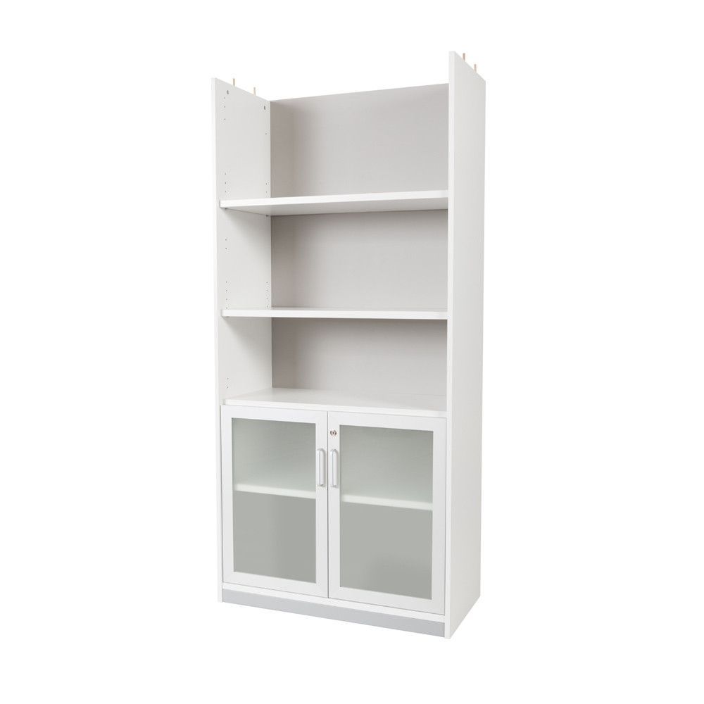Kit Store 195 x 90 x 45 Estructura Blanca/Puertas Cristal