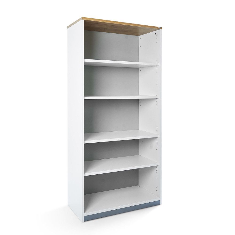 Kit Store 195 x 90 x 45 Estructura Blanca/Tapa Roble