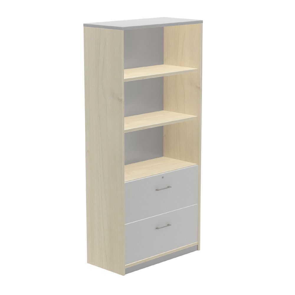 Kit Store 195 x 90 x 45 Estructura Haya/Frontales Gris