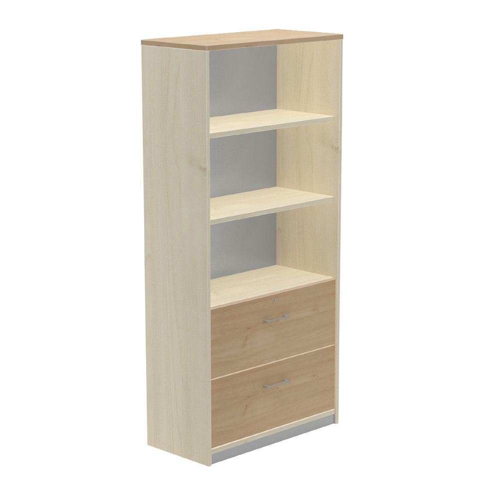 Kit Store 195 x 90 x 45 Estructura Haya/Frontales Roble