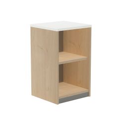 Kit Store 78 x 45 x 45 Estructura Roble/Tapa Blanco