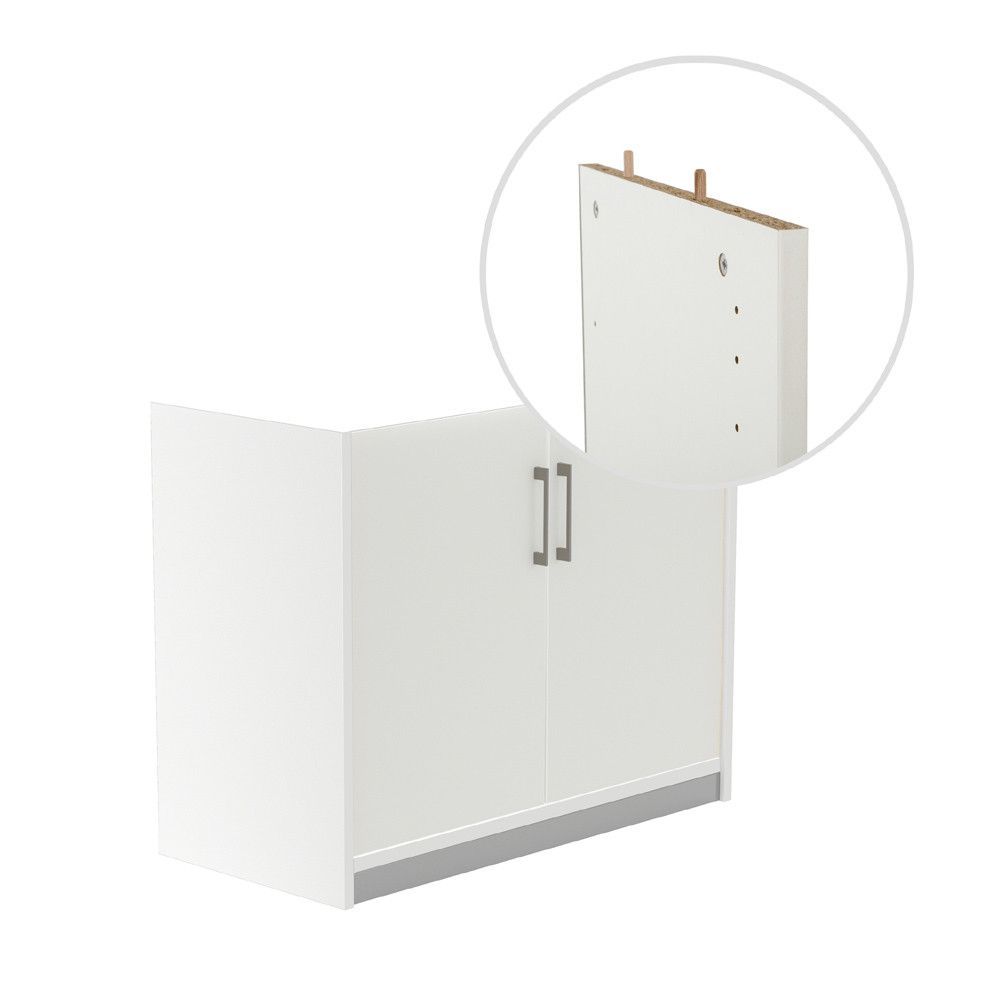 Kit Store 78 x 90 x 45 Estructura Blanca/Puertas Blanco Sin Tapa