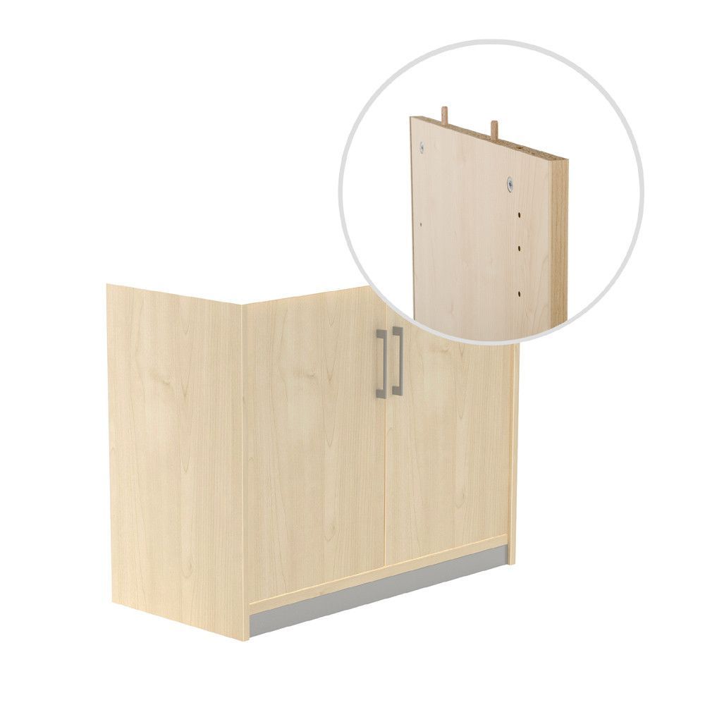 Kit Store 78 x 90 x 45 Estructura Haya/Puertas Haya Sin Tapa