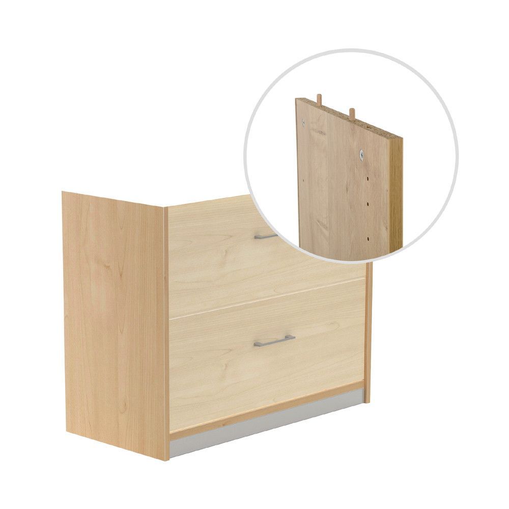 Kit Store 78 x 90 x 45 Estructura Roble/Frontales Haya Sin Tapa