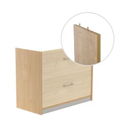 Kit Store 78 x 90 x 45 Estructura Roble/Frontales Haya Sin Tapa