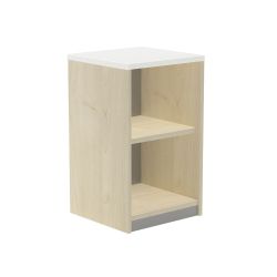 KIT STORE 78x45x45 ESTRUCTURA HAYA/TAPA BLANCA