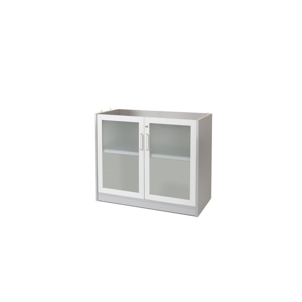 Kit Store 84 x 90 x 45 Estructura Aluminio/Puertas Cristal Sin Tapa