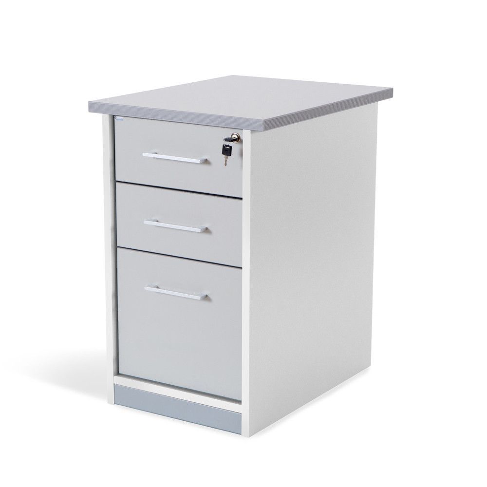 Kit Store Buck 2 Cajones + Carpetero Blanco / Gris