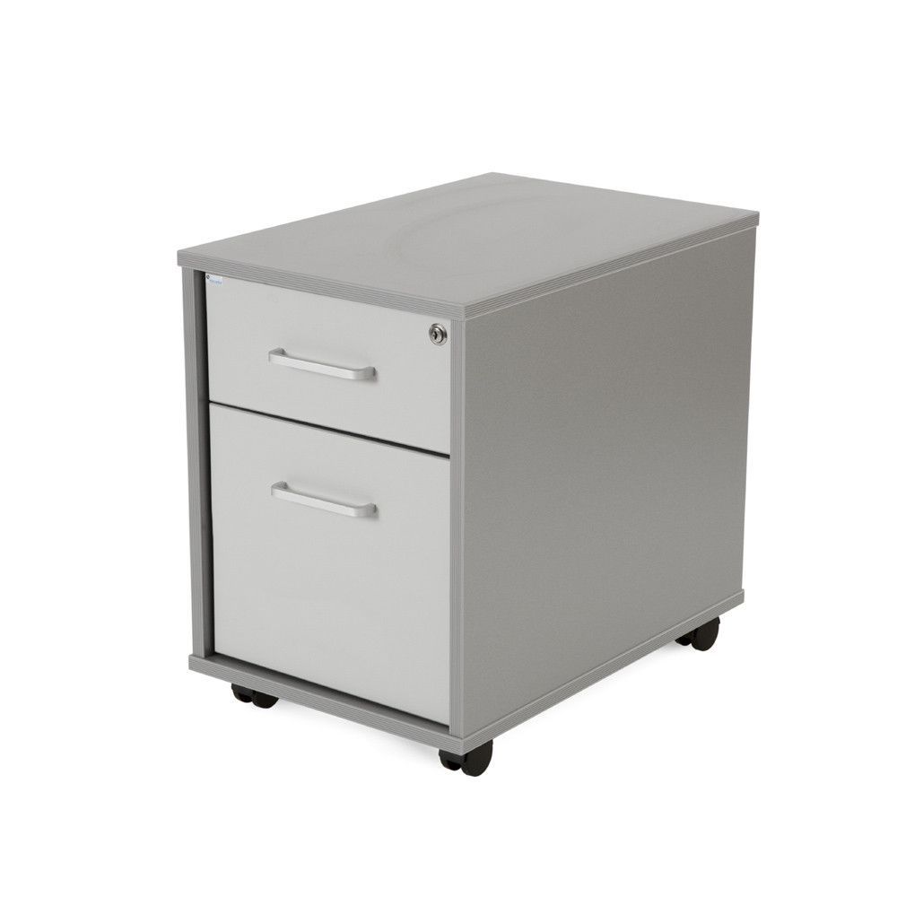 Kit Store Buck Movil 1 Cajon + Carpetero Aluminio / Gris