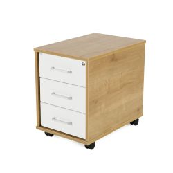 Kit Store Buck Movil 3 Cajones Roble /  Blanco