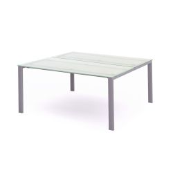 Kit Total Mesa 160 x 163 Aluminio / Cristal