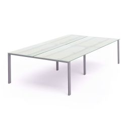 Kit Total Mesa 320 x 163 Aluminio / Cristal