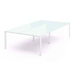 Kit Total Mesa 360 x 163 Blanco / Cristal Blanco