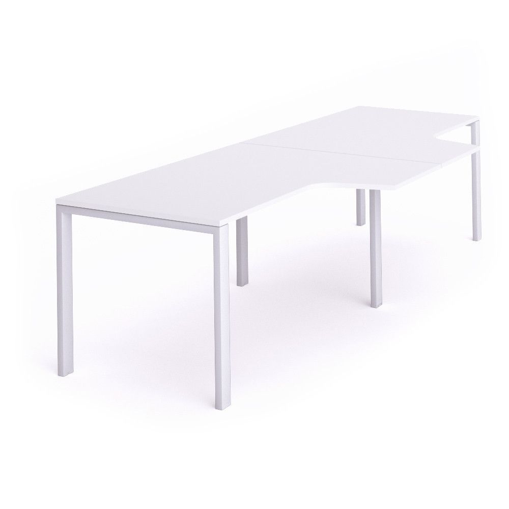 Kit Total Mesa L Doble 360 x 120 x 80 Blanco / Blanco