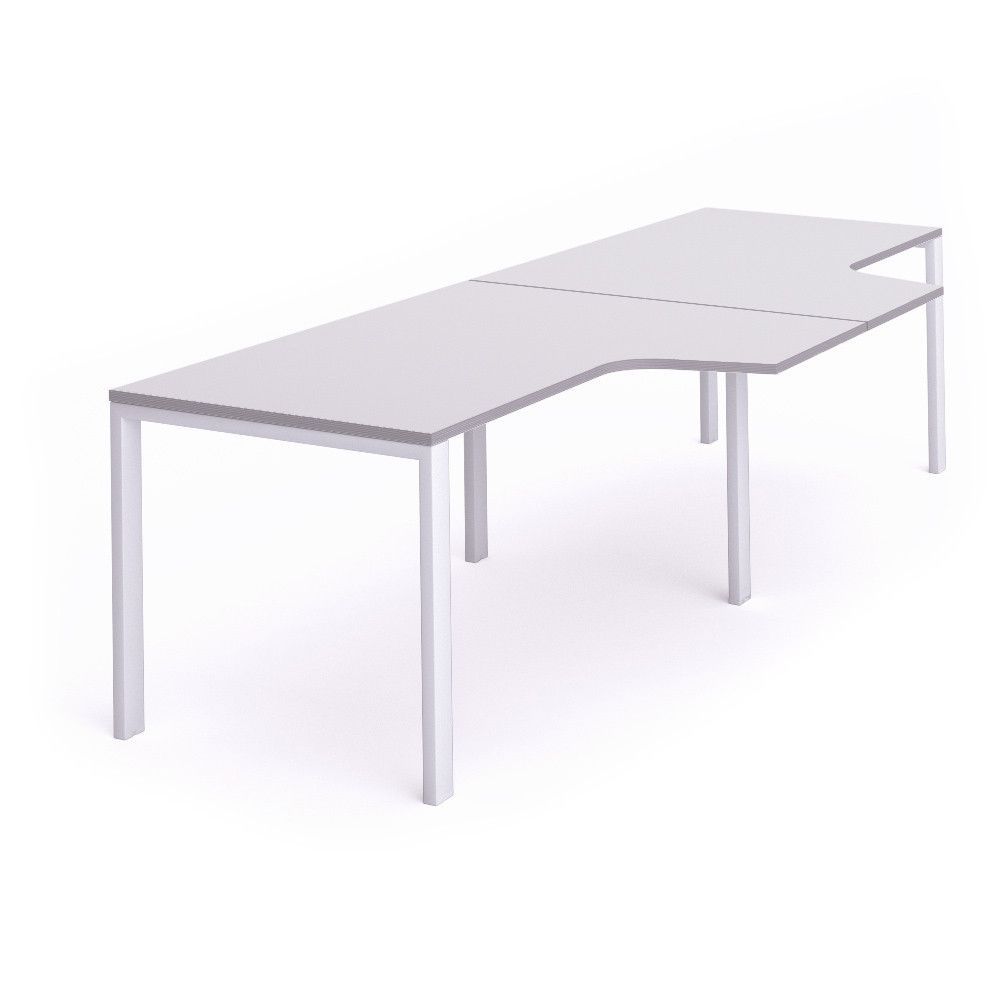 Kit Total Mesa L Doble 360 x 120 x 80 Blanco / Gris