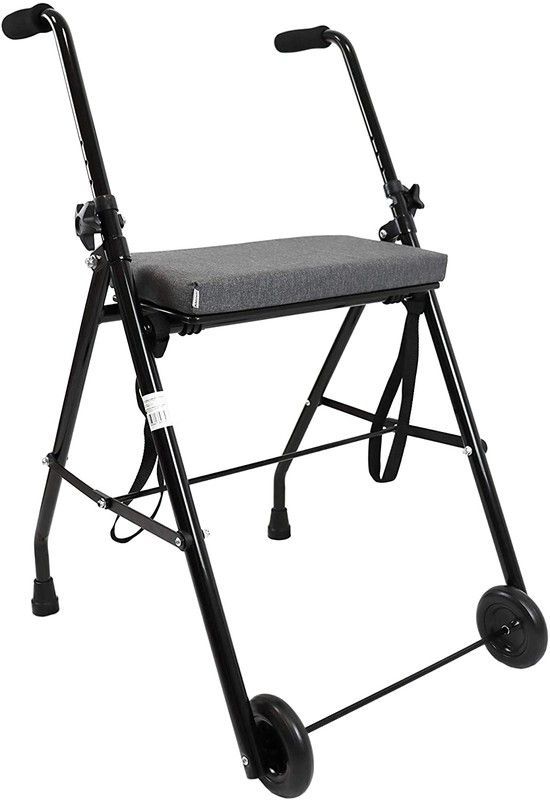 Kmina Andador 2 Ruedas 2 Tacos y Asiento Comfort Negro K10015/Gris K10016