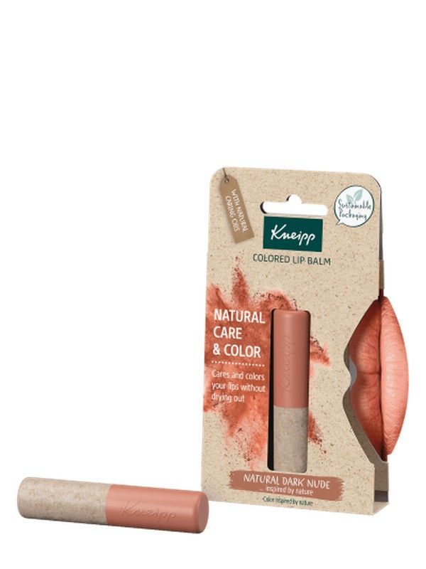Kneipp Bálsamo Labial con Color - Natural Dark Nude 3.5 g