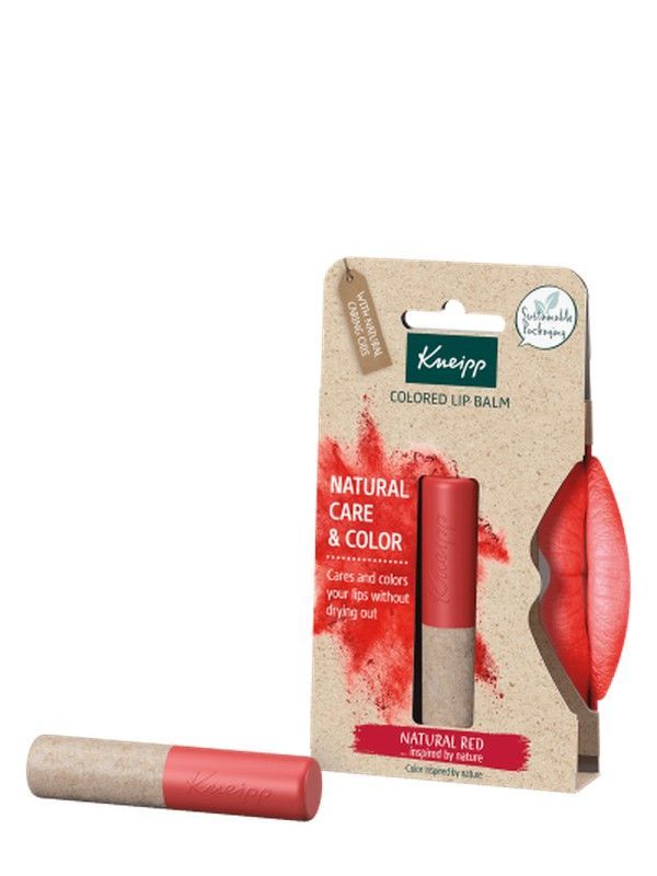 Kneipp Bálsamo Labial con Color - Natural Red 3.5 g