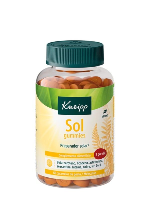 Kneipp Sol 60 Gummies Sabor Melocotón