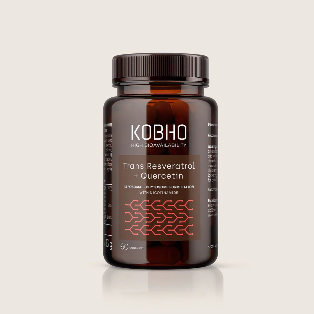 Kobho Trans Resveratrol + Quercetina 60 capsulas