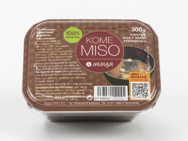 Kome Miso 300 Gr No Pasteurizado