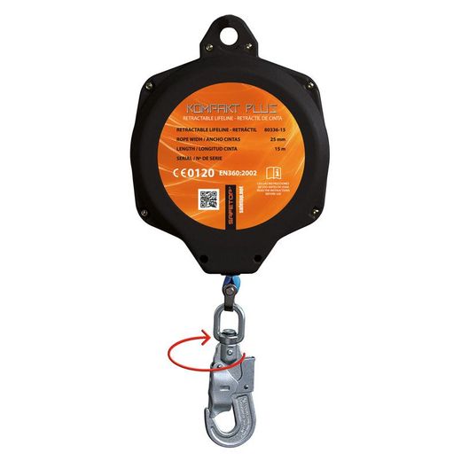 KOMPAKT PLUS, retráctil vertical cinta 15 m sin absorbedor