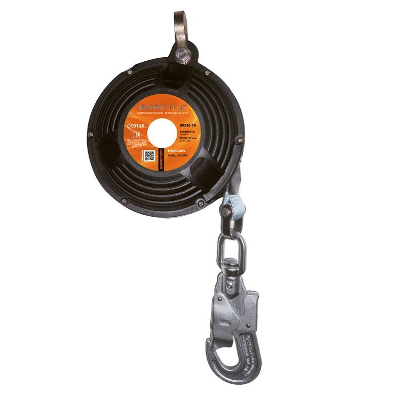 KOMPAKT PLUS, retráctil vertical cinta 6 m sin absorbedor