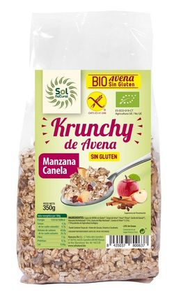 Krunchy Avena S/G Manzana-Canela 350 G