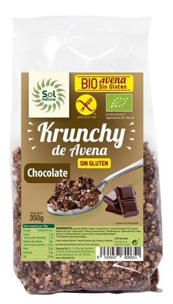 Krunchy Avena Sin Gluten Chocolate Bio 350 G