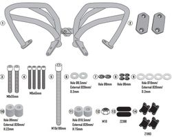 KTM 390 ADVENTURE (20 > 23) Defensas motor