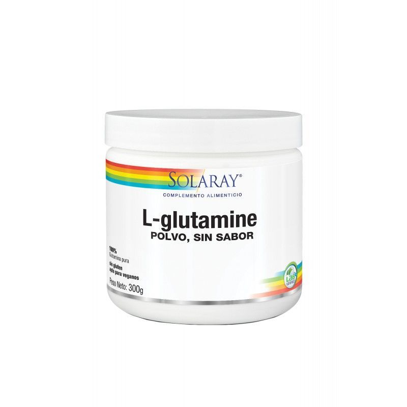 L-Glutamine polvo 300 gr sabor neutro de Solaray