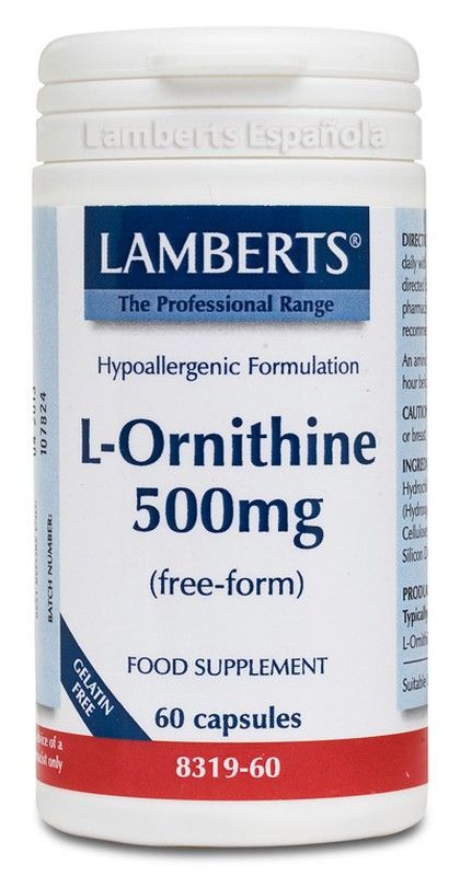 L-Ornitina  500 Mg 60 Caps