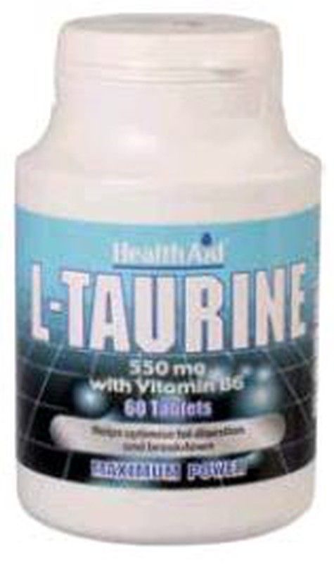 L-Taurina 550mg 60 Comprimidos Health Aid