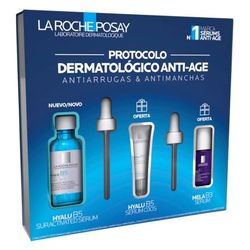 La Roche-Posay Hyalu B5 sérum concentrado antiarrugas 30ml + mini sérum antimanchas + mini contorno de ojos