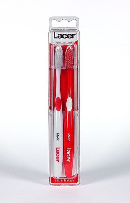 Lacer Cepillo Dental Adulto Technic Medio Duplo