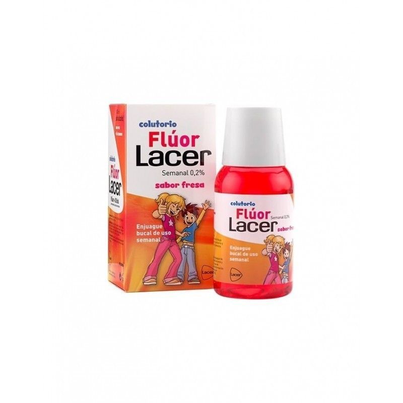 Lacer Colutorio Fluor Semanal 0,2% Fresa 100 ml