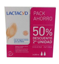 Lactacyd Gel Íntimo 200ml Pack 2ª Unidad al 50%