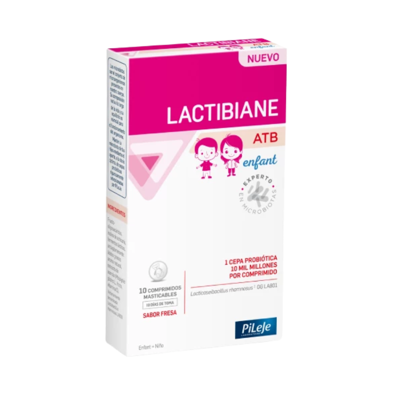 Lactibiane ATB Enfant 10 comprimidos masticables – Probiótico infantil