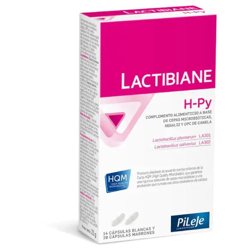 Lactibiane H-Py 14 Cápsulas Blancas y 28 Cápsulas Marrones