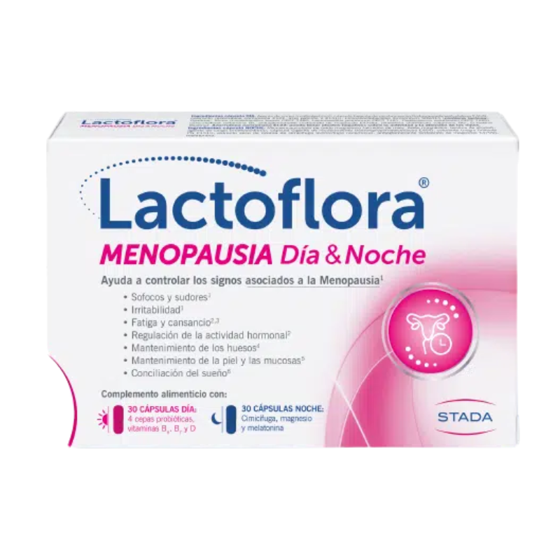 Lactoflora Menopausia Día y Noche – Alivia Sofocos y Mejora el Sueño