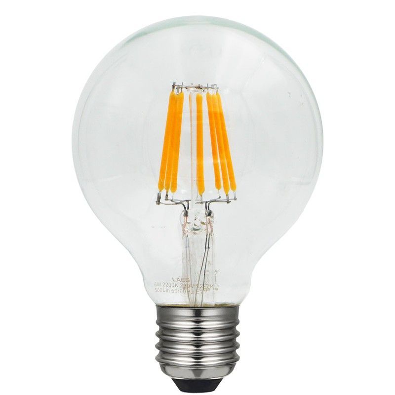 Laes 986433 lámpara globe 80 zig zag regulable 2200k 6w con luz regulable