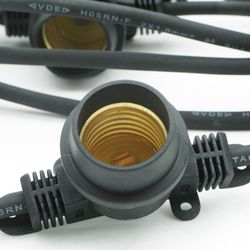 Laes 989038 guirnalda 20m/20 portalámparas e27 ip44