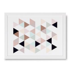 Lámina BOW con marco blanco, 40x3x30 cm